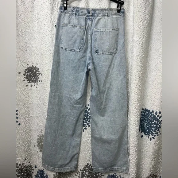 GAP High Rise Wide Leg Pull on Jeans - Picture 7 of 10